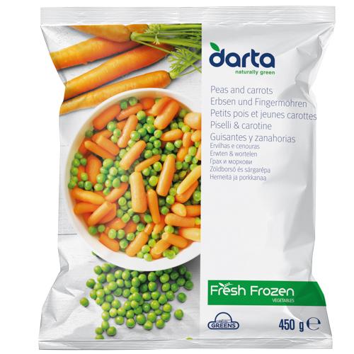 PETITS POIS & JEUNES CAROTTES 450g