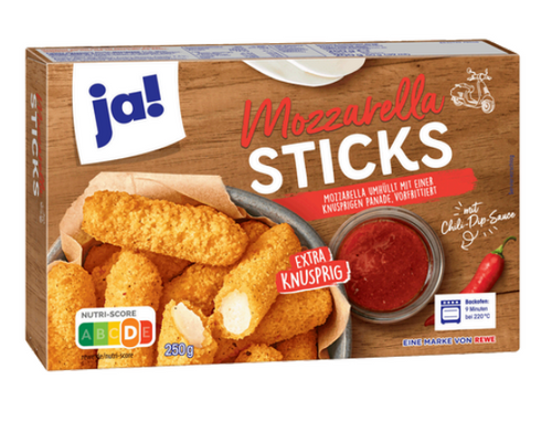 JA! MOZZARELLA STICKS 250g