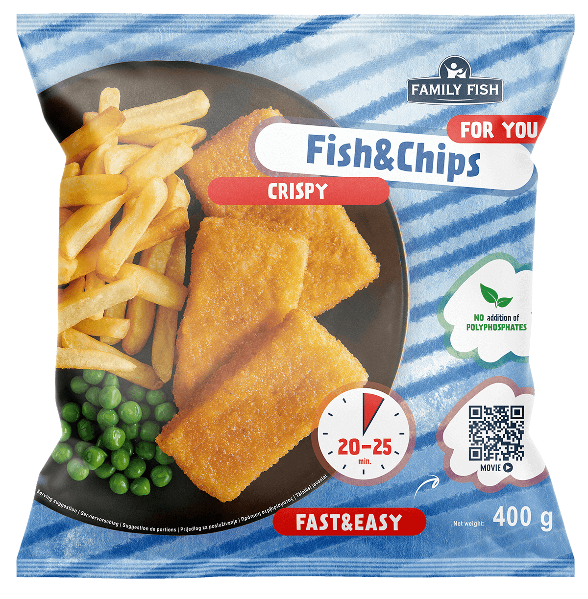 FISH & CHIPS CRISPY 400g