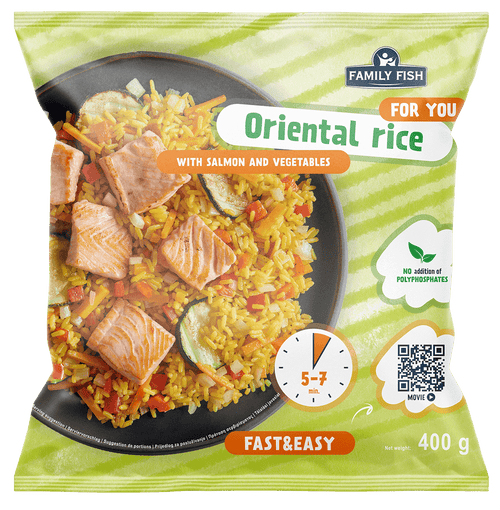 RIZ ORIENTAL SAUMON & LÉGUMES 400g