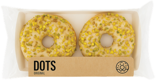 DONUTS DOTS PISTACHE x2