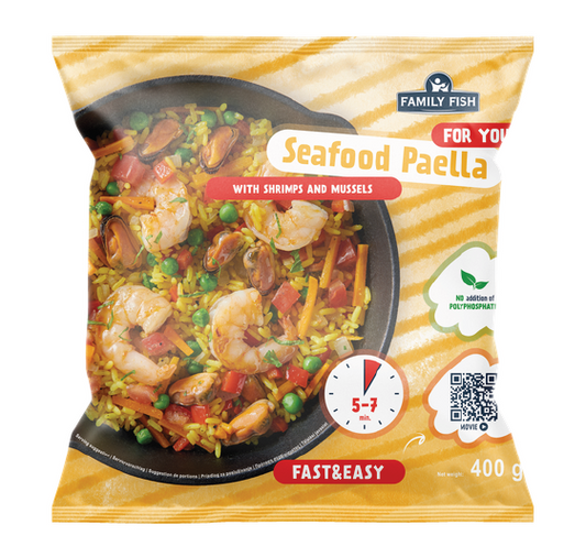 PAËLLA AUX FRUITS DE MER 400g
